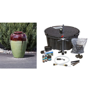 Amphora FNT3395 Ceramic Vase Complete Fountain Kit Vase Fountain Blue Thumb